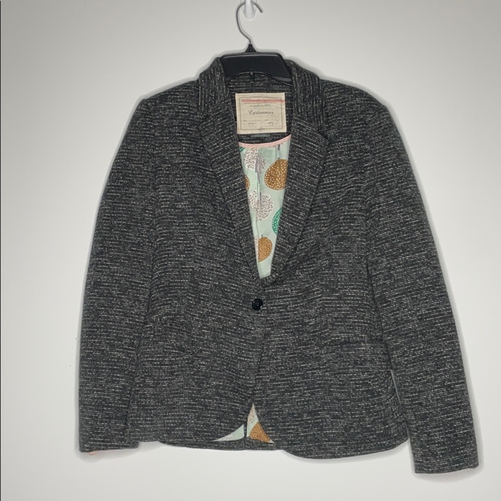 Anthropologie Cartonnier Gray Blazer sz Medium
